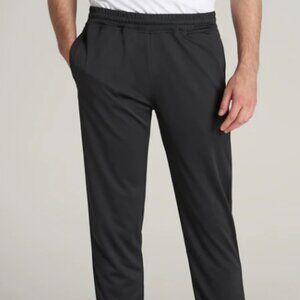 American Tall Athletic Stripe Pants for Tall Men in Black and Black 37567